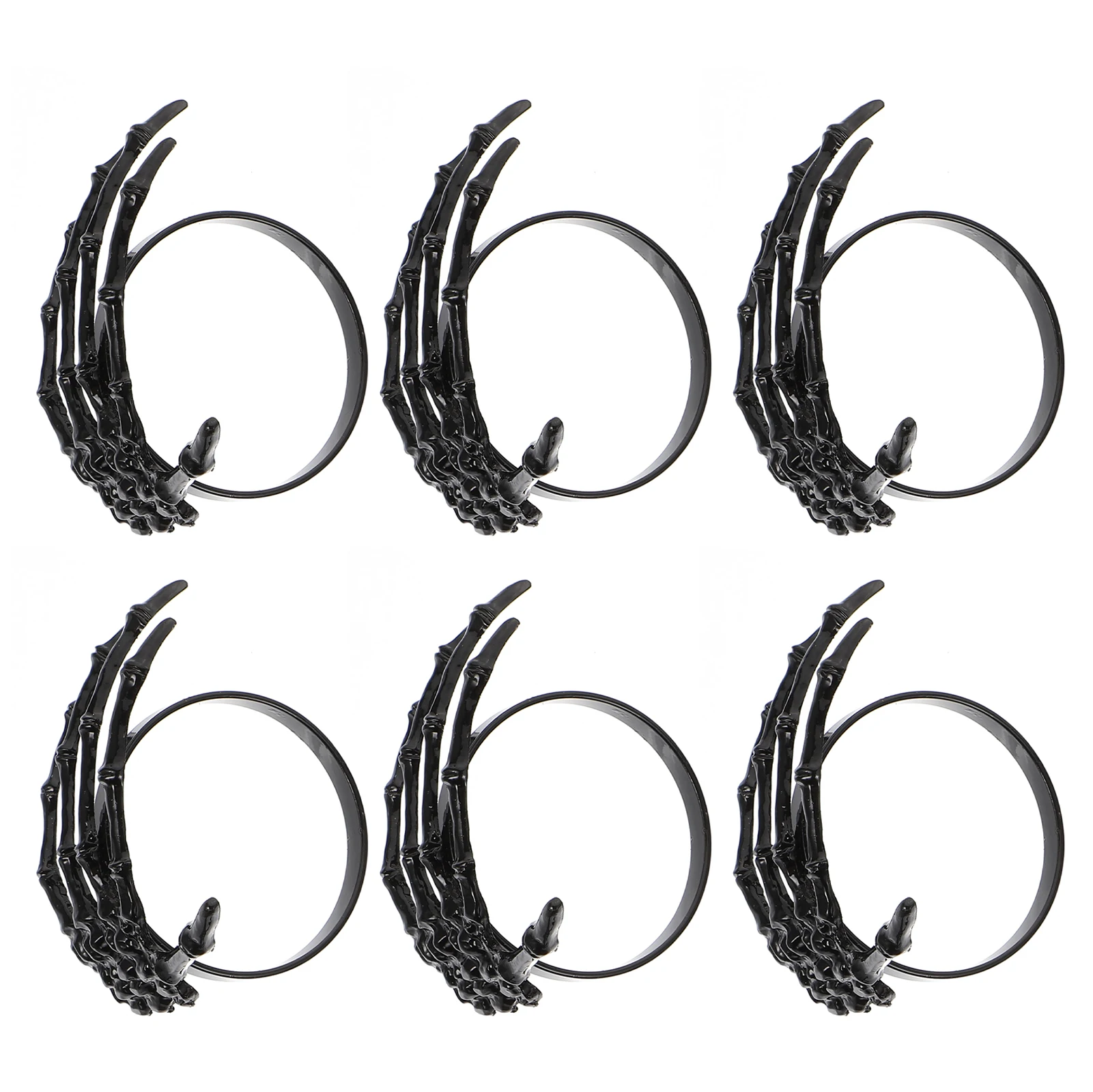 Skull Napkin Rings 6-pcs Metal Alloy Skull Napkin Rings Ghost Palm Shaped Napkin Buckles Spooky Buckle Holder For Ghost Festival
Skull Napkin Rings 6-pcs Metal Alloy Skull Napkin Rings Ghost Palm Shaped Napkin Buckles Spooky Buckle Holder For Ghost Festival