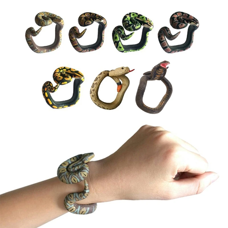 Simulation Snake Model Realistic Snake Shaped Bracelet Adults Teens Children Stage Performance Boys Girls Halloween Gift
Simulation Snake Model Realistic Snake Shaped Bracelet Adults Teens Children Stage Performance Boys Girls Halloween Gift