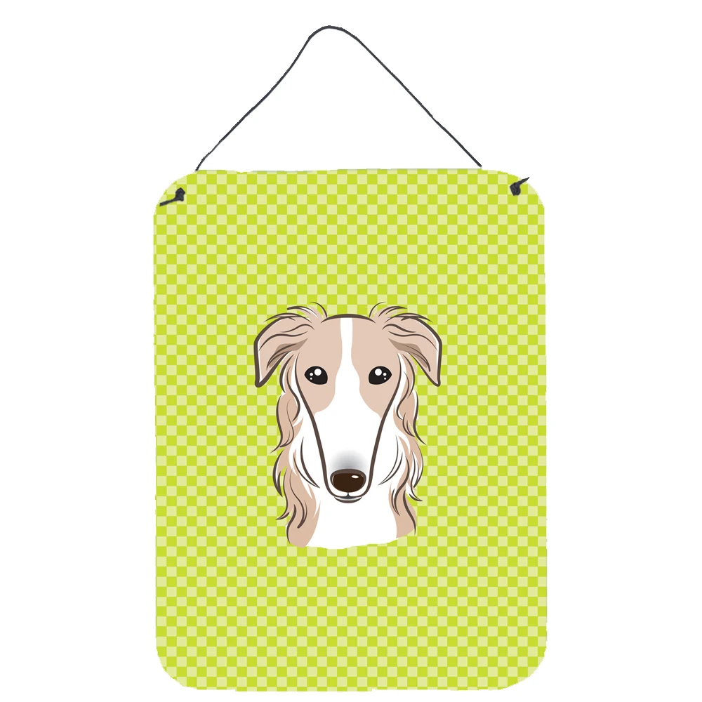 Carolines Treasures BB1290DS1216 Checkerboard Lime Green Borzoi Wall or Door Hanging Prints, 12x16, multicolor
Carolines Treasures BB1290DS1216 Checkerboard Lime Green Borzoi Wall or Door Hanging Prints, 12x16, multicolor