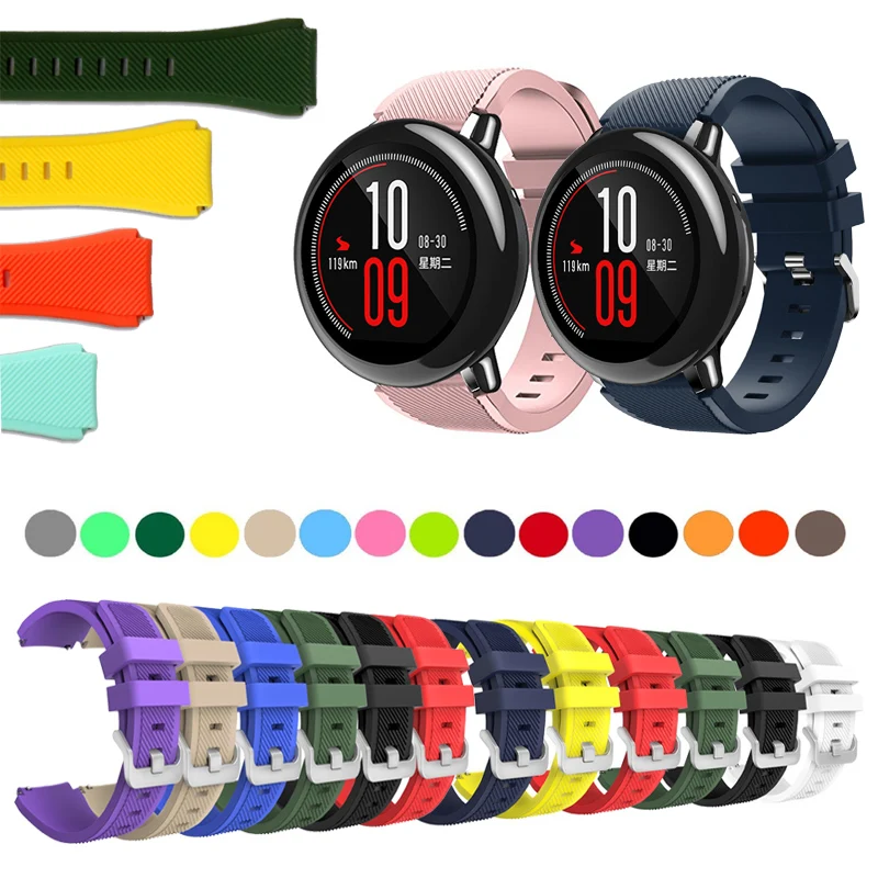 Silicone Watch Band Metal Strap for Xiaomi Huami Amazfit Pace Colorful Replacement Wrist band for Stratos 2 2s 3 GTR 2 GTR3 Pro
Silicone Watch Band Metal Strap for Xiaomi Huami Amazfit Pace Colorful Replacement Wrist band for Stratos 2 2s 3 GTR 2 GTR3 Pro