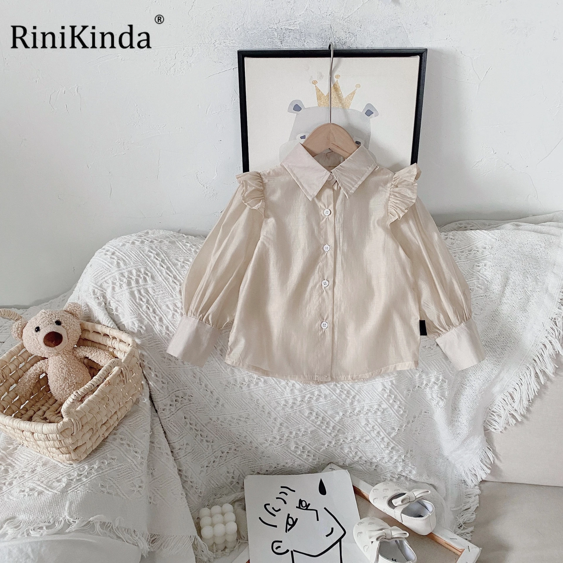 RiniKinda Girl's Shirt 2022 Autumn New Girl Baby Blouses Korean Version Lapel Pure Color Long Sleeve Lace Shirt Kids Clothes
RiniKinda Girl's Shirt 2022 Autumn New Girl Baby Blouses Korean Version Lapel Pure Color Long Sleeve Lace Shirt Kids Clothes