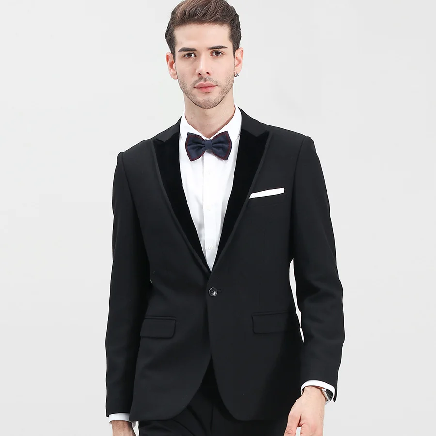 Classic Black Wedding Suit Groom Tuxedos Tailor-Made Suit 2 Pieces (Jacket+Pants) Skinny Single Breasted Men Suits 2022 New
Classic Black Wedding Suit Groom Tuxedos Tailor-Made Suit 2 Pieces (Jacket+Pants) Skinny Single Breasted Men Suits 2022 New
