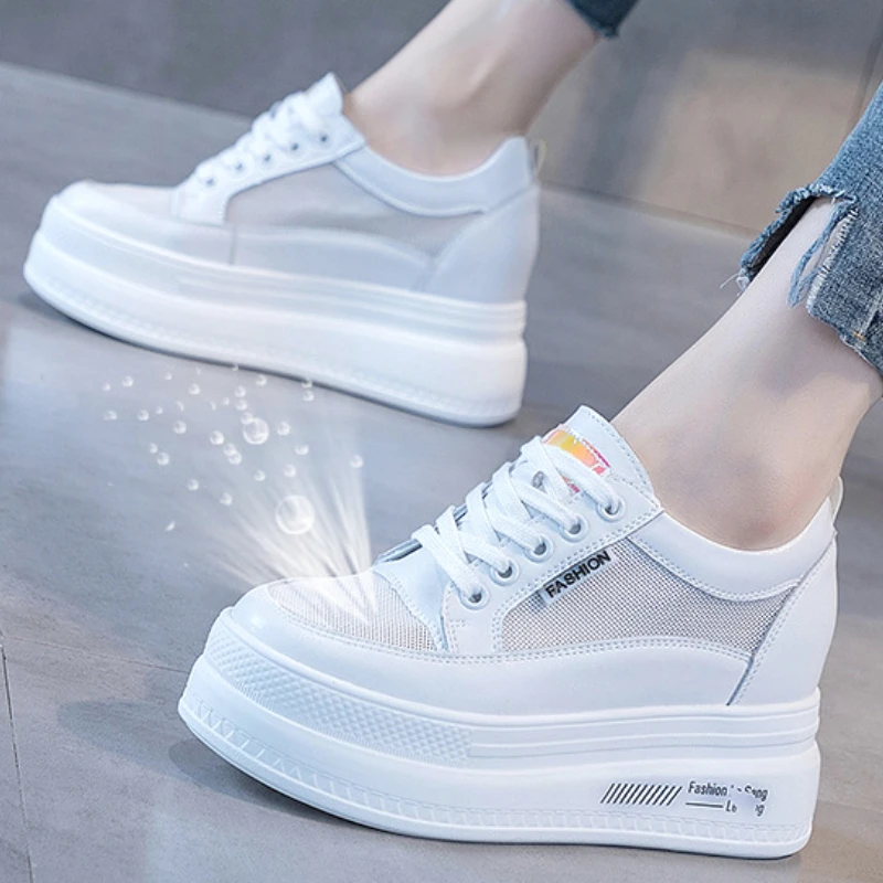 Women Platform Breathable Mesh Shoes Spring Round Toe Lace-up Sneakers Comfort Walking Casual Trainers Zapatos Para Mujer
Women Platform Breathable Mesh Shoes Spring Round Toe Lace-up Sneakers Comfort Walking Casual Trainers Zapatos Para Mujer