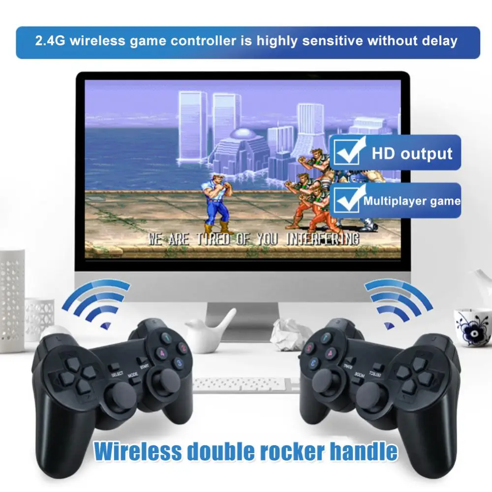Austar Pandora 4K Game Stick HD Output GB330 Retro Video Game Console 2.4G Wireless Controllers 3500+Game Built-In Hyaline Black
Austar Pandora 4K Game Stick HD Output GB330 Retro Video Game Console 2.4G Wireless Controllers 3500+Game Built-In Hyaline Black