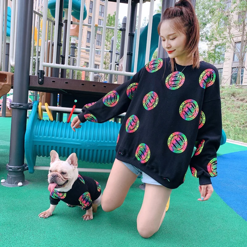 Dog Clothes Dog Costume Cat Clothes Parent-child Wear Pure Cotton Spring and Autumn Printing Korean Version Seven Sizes
Dog Clothes Dog Costume Cat Clothes Parent-child Wear Pure Cotton Spring and Autumn Printing Korean Version Seven Sizes