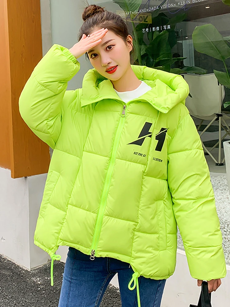 Oversized Women Winter Jacket Hooded Padded Thicken Female Coat 9 Solid Color Fashion Korean Style Jacket
Oversized Women Winter Jacket Hooded Padded Thicken Female Coat 9 Solid Color Fashion Korean Style Jacket
