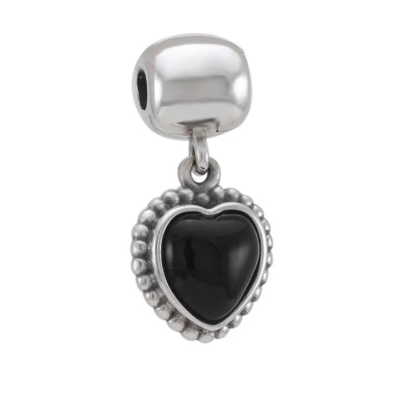 High Quality S925 Silver Women Bracelet Bead Vintage Black Heart Dangle Charm DIY Jewelry Lady Girl Birthday Gift
High Quality S925 Silver Women Bracelet Bead Vintage Black Heart Dangle Charm DIY Jewelry Lady Girl Birthday Gift