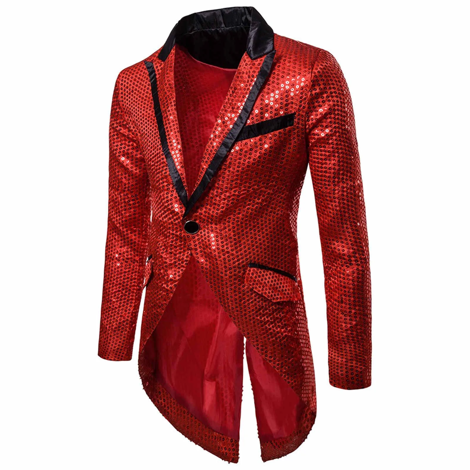 New Fashion Charm Men's Sequins Blazer Club Slim Fit Suit Jacket Stage Singers Costume One Button Fit Suit Jacket Party Tuxedo
New Fashion Charm Men's Sequins Blazer Club Slim Fit Suit Jacket Stage Singers Costume One Button Fit Suit Jacket Party Tuxedo
