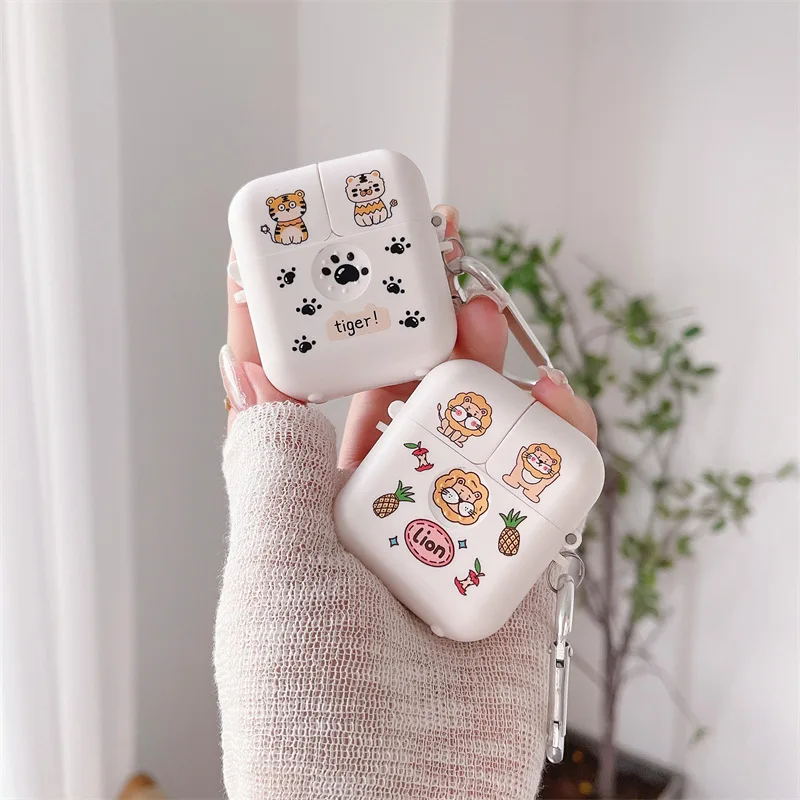 Bullet Cover Cartoon Tiger Lion Case for Apple AirPods 1 2 3 Pro Cases Cover IPhone Bluetooth Earbuds Earphone Air Pod Pods Case
Bullet Cover Cartoon Tiger Lion Case for Apple AirPods 1 2 3 Pro Cases Cover IPhone Bluetooth Earbuds Earphone Air Pod Pods Case