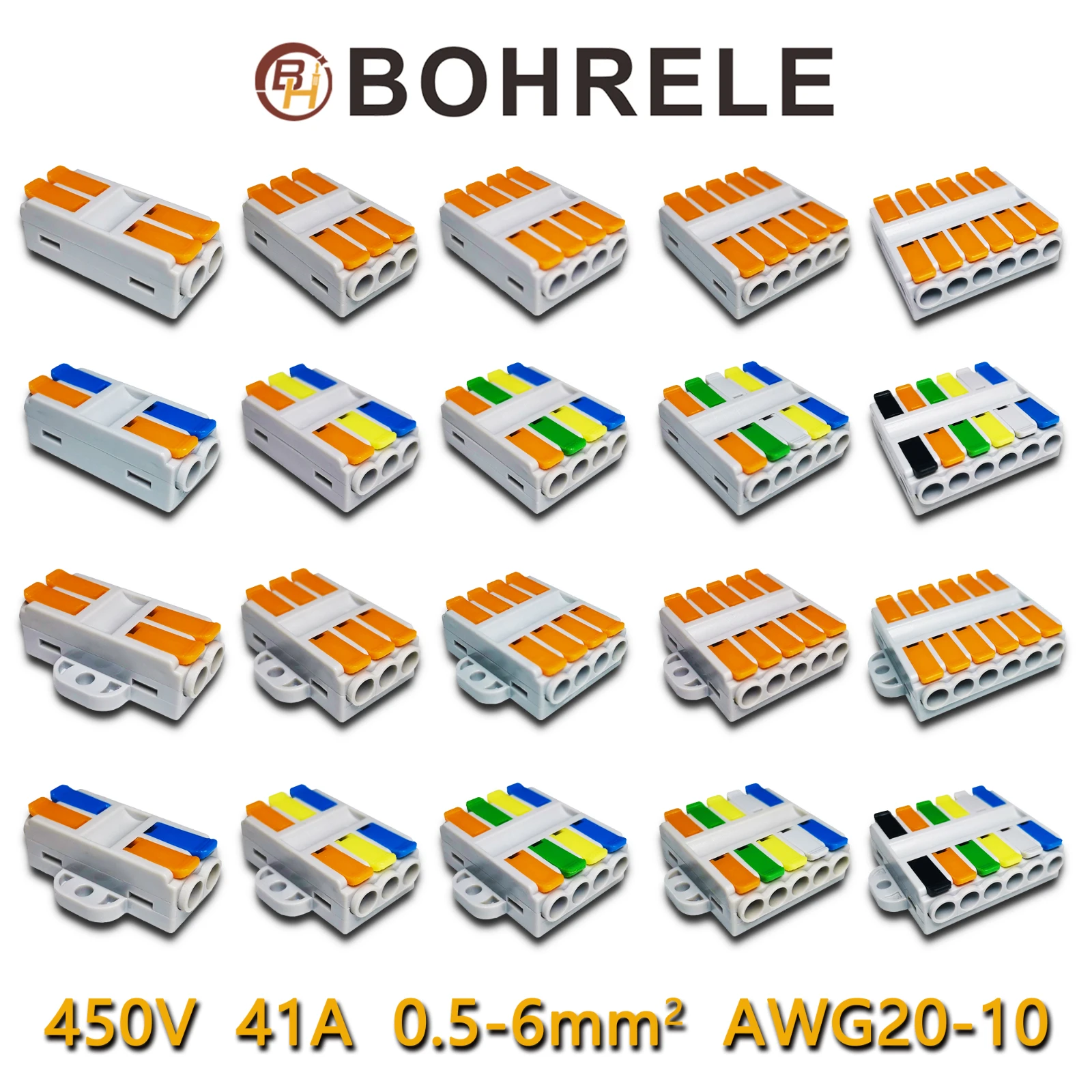 Wire Connectors 222-413 415 Docking Cable Conectors Fast Universal Wiring Compact Conductors Push-in Terminal Block LED SPL-226
Wire Connectors 222-413 415 Docking Cable Conectors Fast Universal Wiring Compact Conductors Push-in Terminal Block LED SPL-226