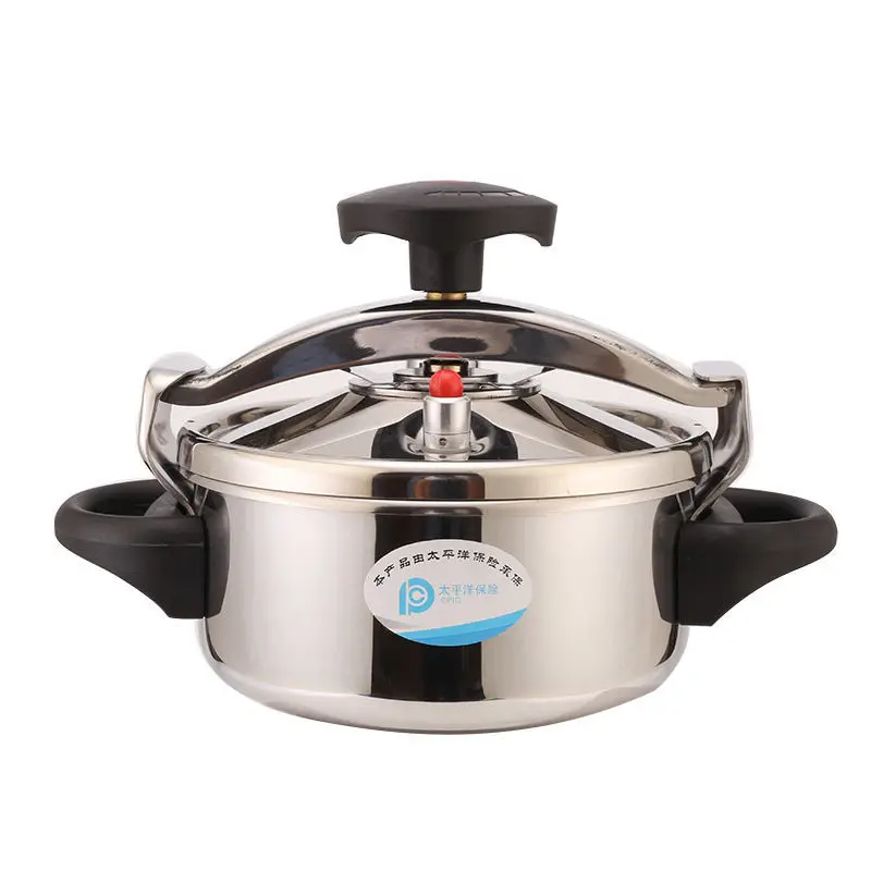 Small Stainless Steel Pressure Cooker for Gas Stove and Induction Cooktop Explosion-Proof Pot for Home Kitchen and Hotel Cooking
Small Stainless Steel Pressure Cooker for Gas Stove and Induction Cooktop Explosion-Proof Pot for Home Kitchen and Hotel Cooking