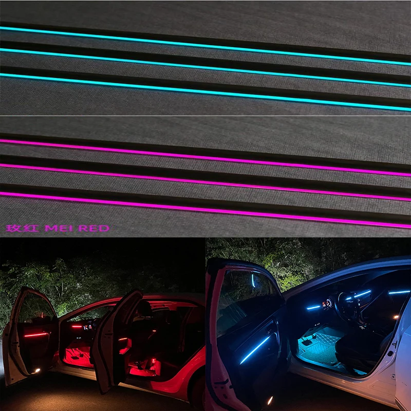 Universal 18 In 1 Dual Zone LED Car Ambient Light RBG 64 Color Interior Acrylic Strip Backlight Guide Decoration Atmosphere Lamp
Universal 18 In 1 Dual Zone LED Car Ambient Light RBG 64 Color Interior Acrylic Strip Backlight Guide Decoration Atmosphere Lamp