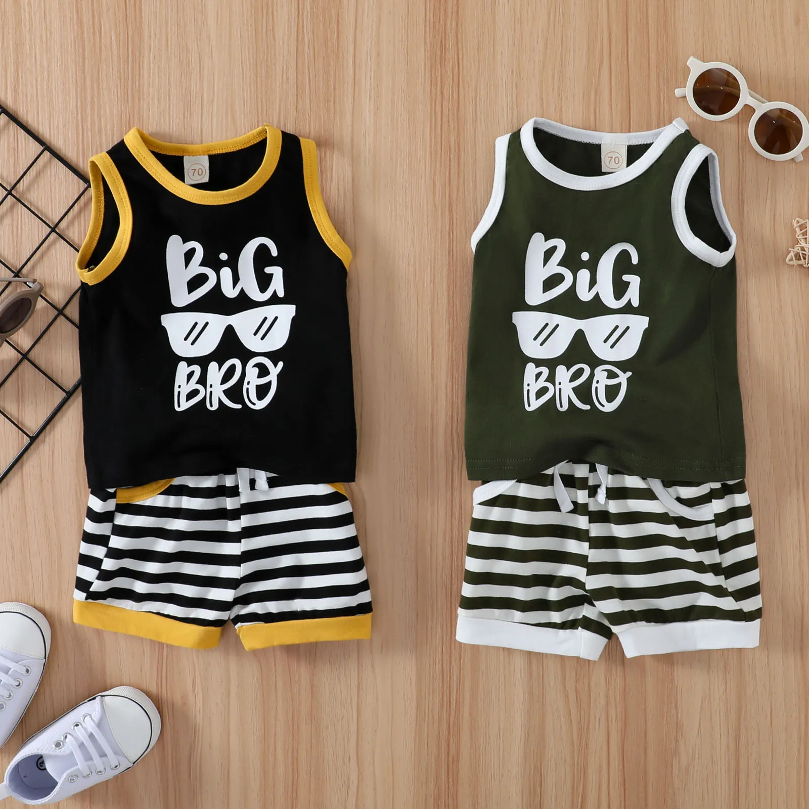 Toddler Boys Sleeveless Letter Printed T Shirt Tops Vest Striped Shorts Sports Outfits Tracksuit 4t Boys Sweater Set
Toddler Boys Sleeveless Letter Printed T Shirt Tops Vest Striped Shorts Sports Outfits Tracksuit 4t Boys Sweater Set