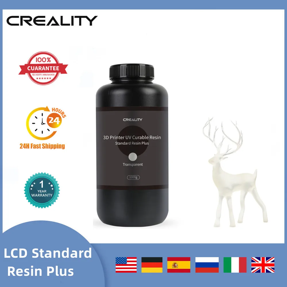 CREALITY Standard Resin Plus Professional LCD Resin Fast Speed and Stable Model Performance for HALOT/LD/LCD Series Printer
CREALITY Standard Resin Plus Professional LCD Resin Fast Speed and Stable Model Performance for HALOT/LD/LCD Series Printer
