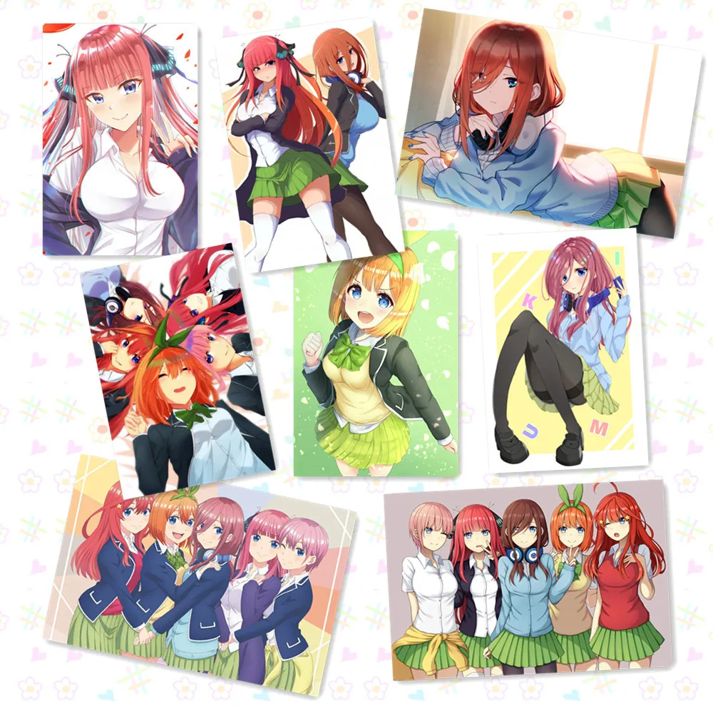 8 шт./лот аниме Quintuplets постеры игрушки 8 картин Настенная картина рельефный постер игрушка подарок 42x29cm
8 шт./лот аниме Quintuplets постеры игрушки 8 картин Настенная картина рельефный постер игрушка подарок 42x29cm