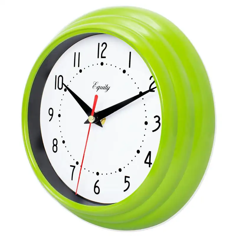 

Luxurious 25016 Traditional Quartz Analog Wall Clock, Beautiful Lime Green Color - Perfect for Home & Office Use