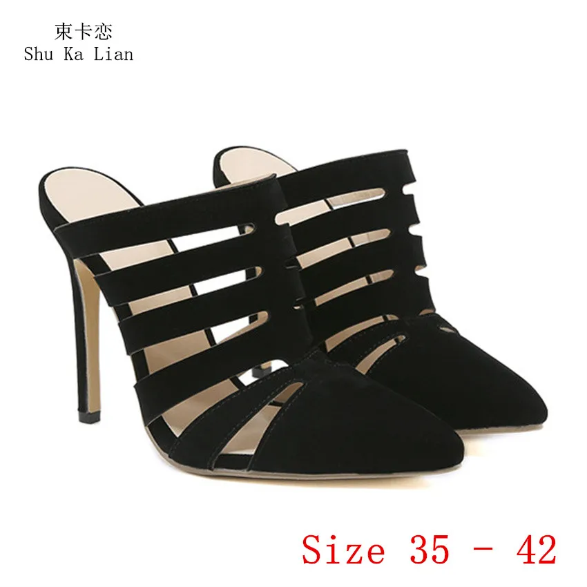 High Heels Slingbacks Gladiator Sandals Women High Heel Shoes 11.5 CM Pumps Stiletto Woman Party Shoes Size 35 - 42
High Heels Slingbacks Gladiator Sandals Women High Heel Shoes 11.5 CM Pumps Stiletto Woman Party Shoes Size 35 - 42