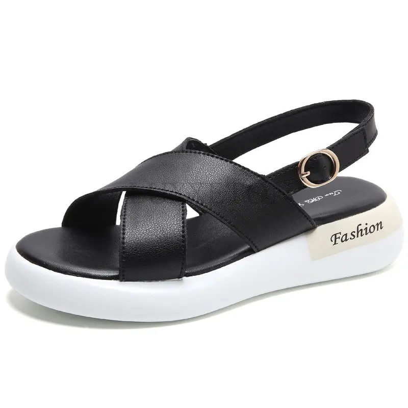 Women Leather Roman Sandals Summer Casual Thick Sole Shoes Lady Soft Gladiator Sandals Girl Walking Shoes Female Mujer Zapatos
Women Leather Roman Sandals Summer Casual Thick Sole Shoes Lady Soft Gladiator Sandals Girl Walking Shoes Female Mujer Zapatos
