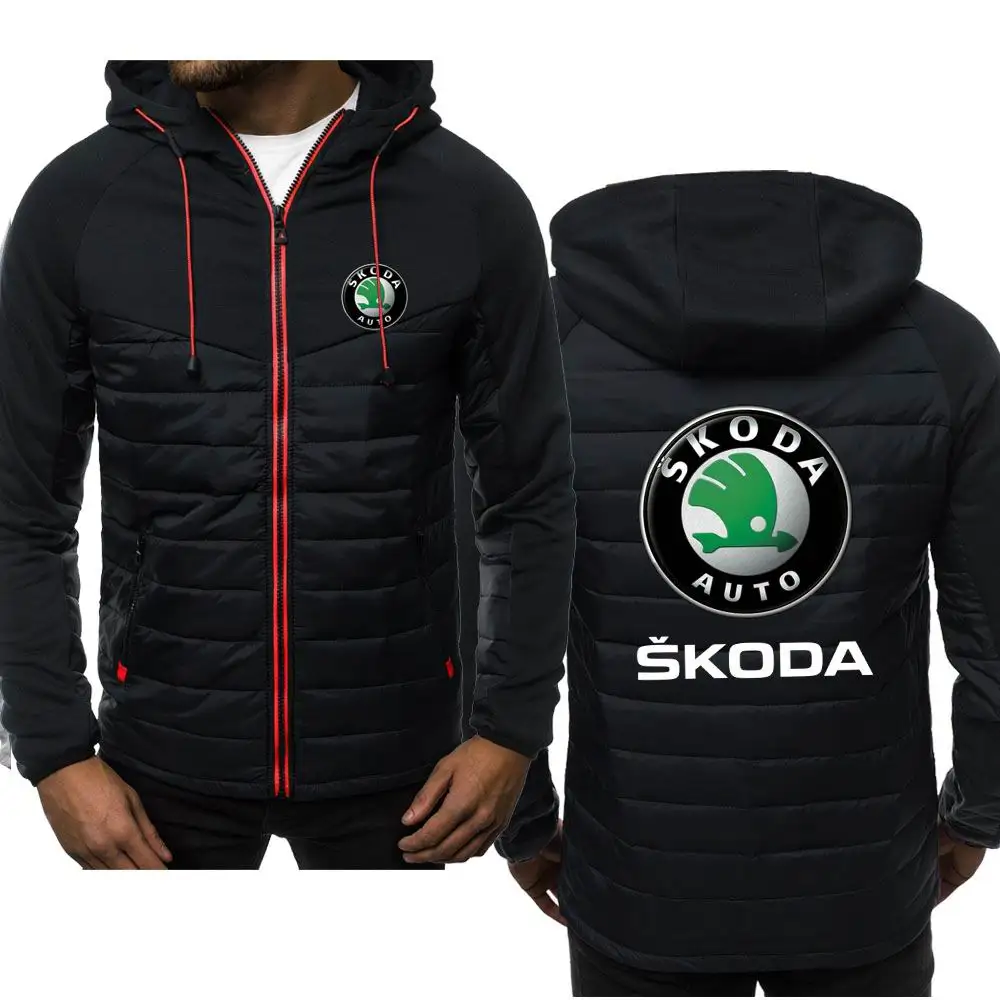 2022 nova primavera e outono manga longa cor zíper com capuz jaqueta masculina, SKODA logotipo do carro impressão
2022 nova primavera e outono manga longa cor zíper com capuz jaqueta masculina, SKODA logotipo do carro impressão