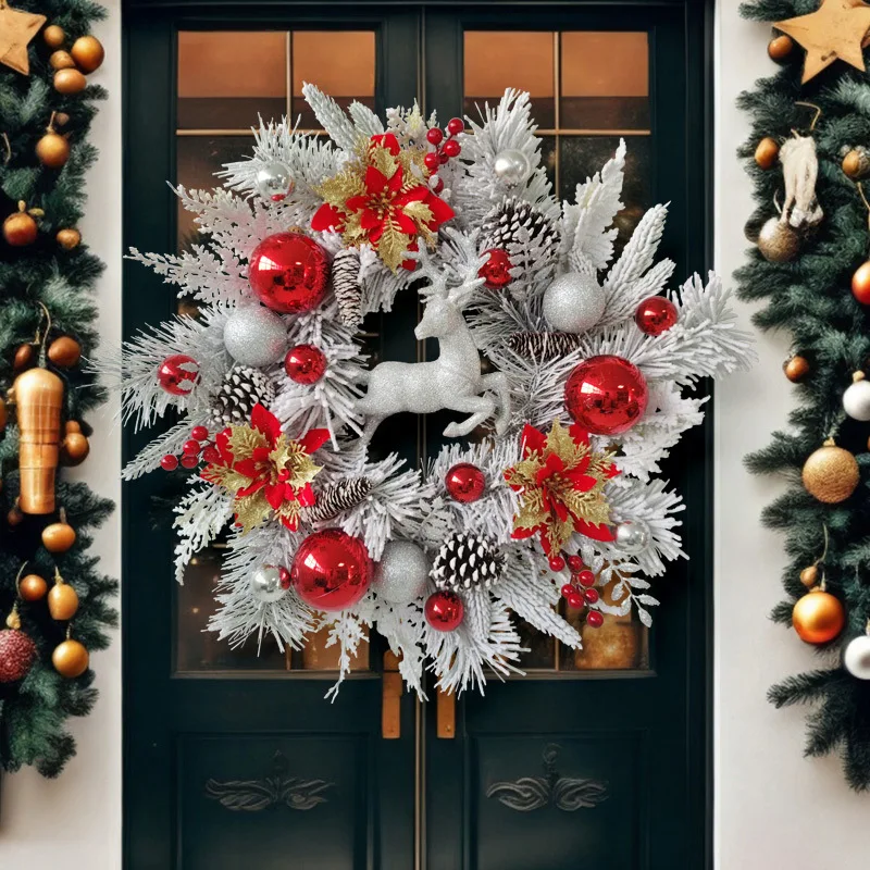 Christmas Wreath Outdoor Xmas Decorations Signs Home Garden Office Porch Front Door Hanging Garland 2023 New Year Decor
Christmas Wreath Outdoor Xmas Decorations Signs Home Garden Office Porch Front Door Hanging Garland 2023 New Year Decor