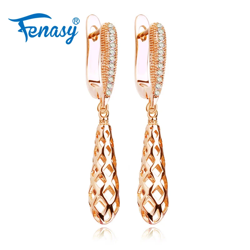 FENASY New Trendy Cubic Zirconia Clip Earrings For Women Party European Hollow Personalized Rose Gold Color Bridal Hoop Earrings
FENASY New Trendy Cubic Zirconia Clip Earrings For Women Party European Hollow Personalized Rose Gold Color Bridal Hoop Earrings