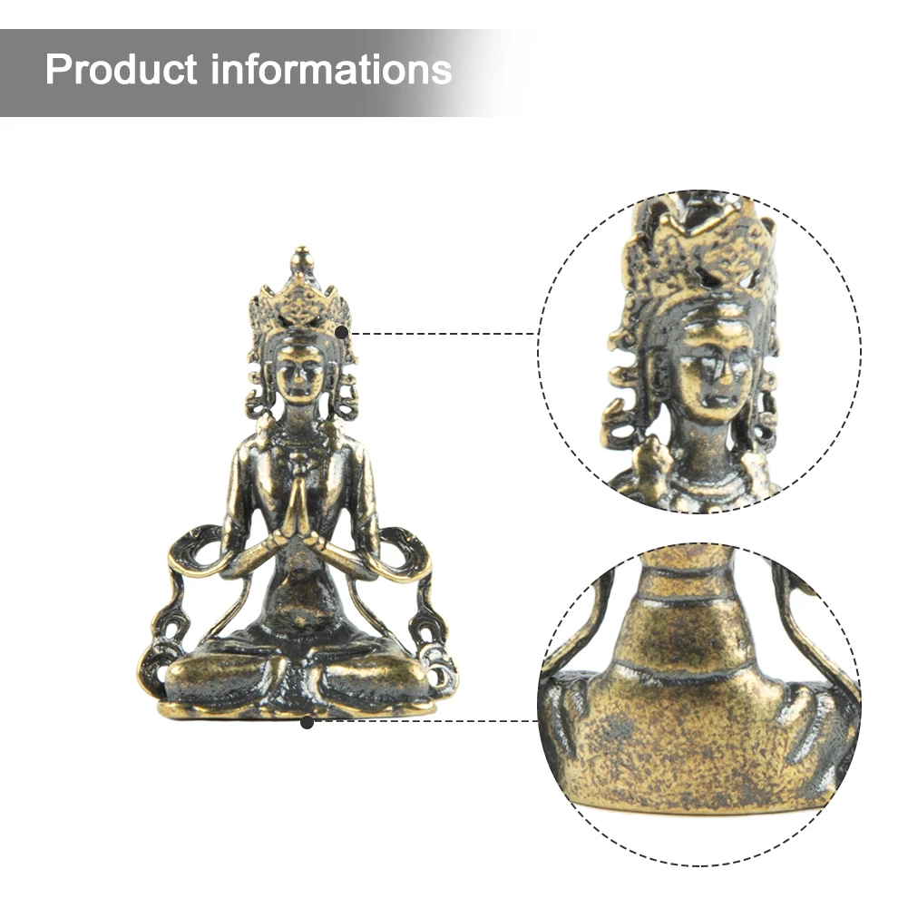 1pc Mini Solid Copper Buddha Statue Ornament Miniature Figurines Home Office Decor Small Cute 28*13*40mm Home Decoration
1pc Mini Solid Copper Buddha Statue Ornament Miniature Figurines Home Office Decor Small Cute 28*13*40mm Home Decoration