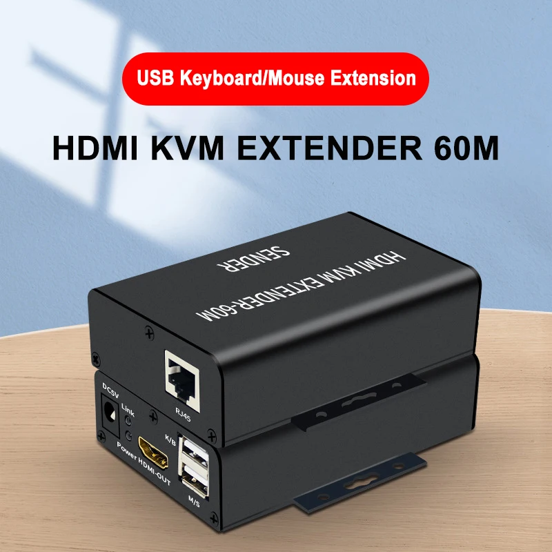 Удлинитель HDMI KVM 60m по Cat5e/6 Rj45 Ethernet-кабелю 1080P USB KVM HDMI удлинитель аудио видео конвертер для PS5 ПК к ТВ монитору
Удлинитель HDMI KVM 60m по Cat5e/6 Rj45 Ethernet-кабелю 1080P USB KVM HDMI удлинитель аудио видео конвертер для PS5 ПК к ТВ монитору