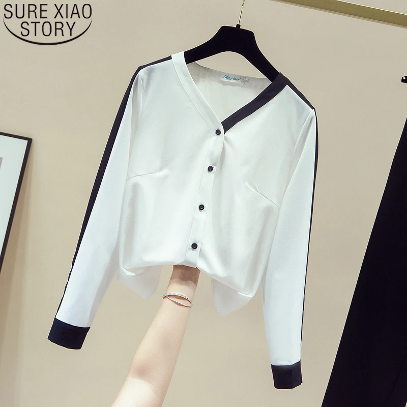 Женские свободные топы с V-образным вырезом, рубашка, офисные женские весенне-осенние шифоновые рубашки и блузка, модная одежда в Корейском ...
Женские свободные топы с V-образным вырезом, рубашка, офисные женские весенне-осенние шифоновые рубашки и блузка, модная одежда в Корейском ...