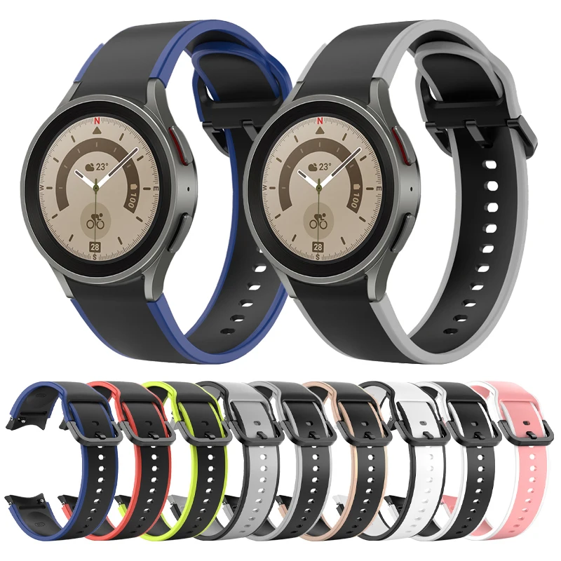 20mm Silicone Strap For Samsung Galaxy Watch 4/5 40mm 44mm 5 pro Smartwatch Sport Correa Bracelet Galaxy Watch 4 classic 42 46mm 
20mm Silicone Strap For Samsung Galaxy Watch 4/5 40mm 44mm 5 pro Smartwatch Sport Correa Bracelet Galaxy Watch 4 classic 42 46mm