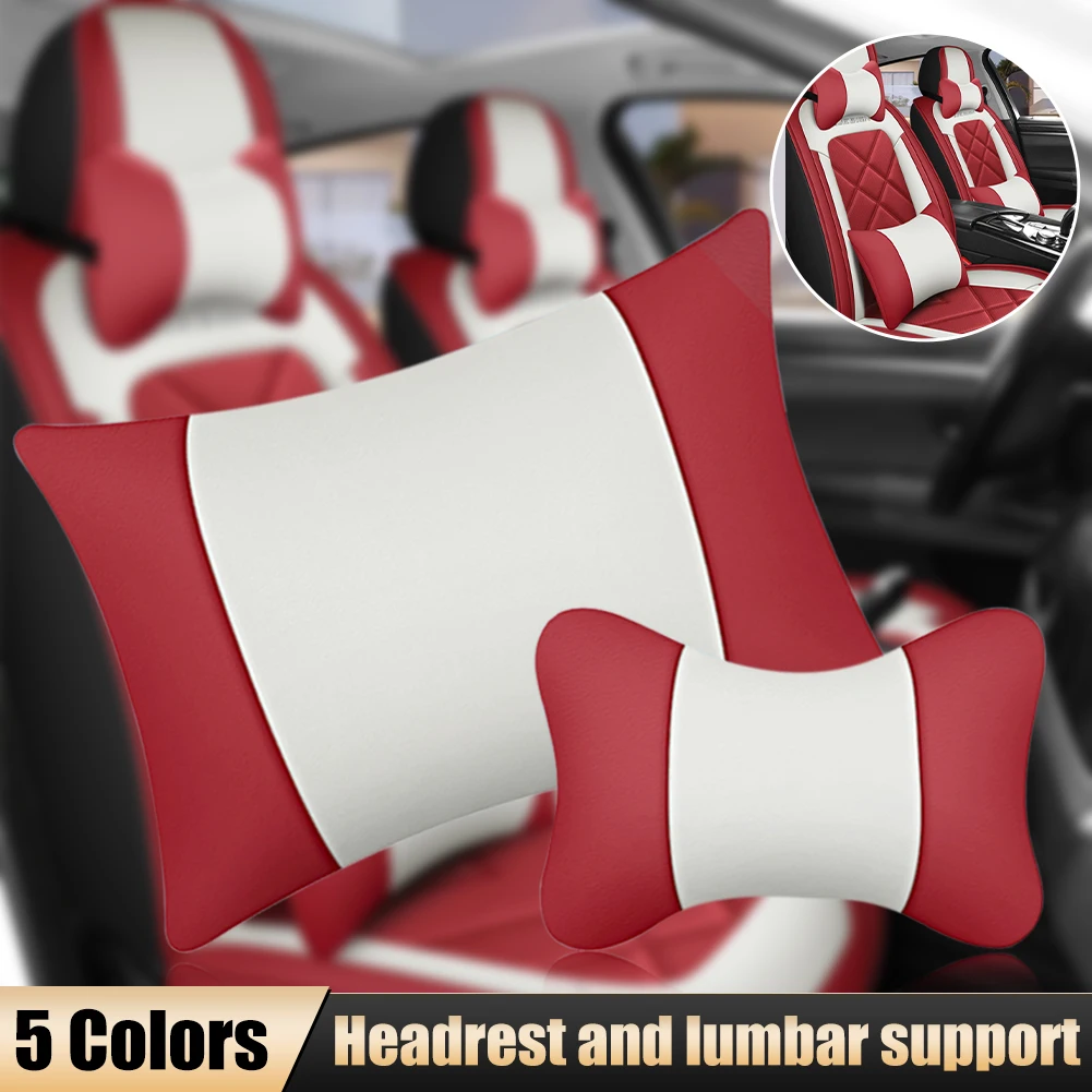 Universal Car Headrest Neck Pillow PU Leathe Car Seat Lumbar Support Soft Neck Rest Protector Waist Cushion Interior Accessories
Universal Car Headrest Neck Pillow PU Leathe Car Seat Lumbar Support Soft Neck Rest Protector Waist Cushion Interior Accessories