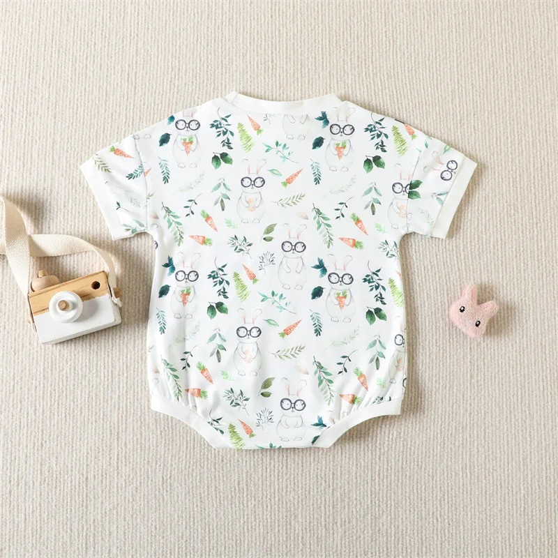 Toddler Baby's Clothes Boys Girls Easter Kids Romper Short Sleeve Bunny Print Bodysuit Newborn Clothes Children's Clothing
Toddler Baby's Clothes Boys Girls Easter Kids Romper Short Sleeve Bunny Print Bodysuit Newborn Clothes Children's Clothing