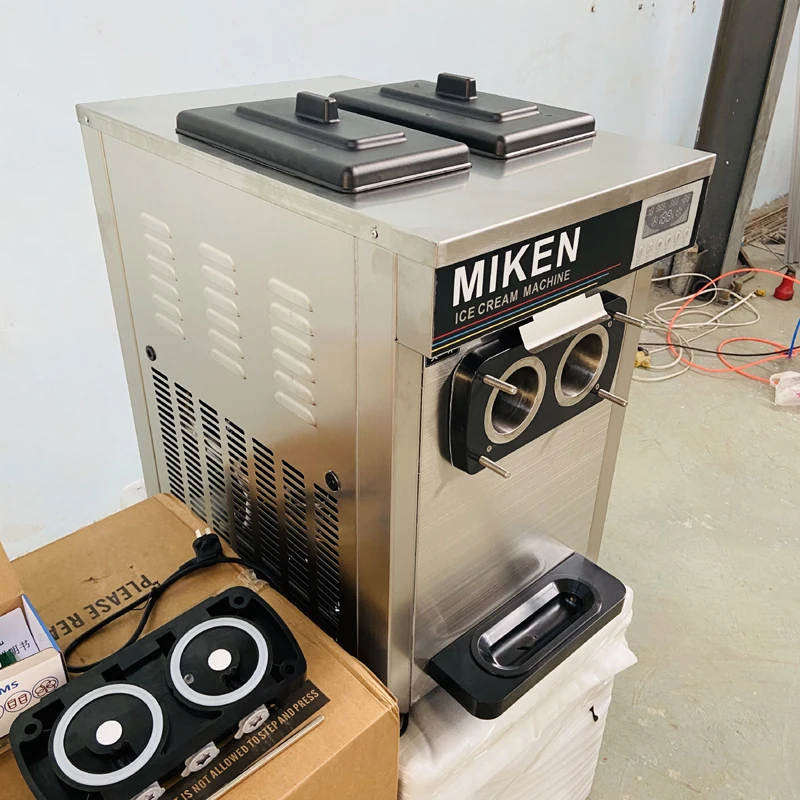 Air Cooled Soft Ice Cream Machine Stainless Steel Cafe Fully Automatic LCD Display Desktop Ice Cream Machine
Air Cooled Soft Ice Cream Machine Stainless Steel Cafe Fully Automatic LCD Display Desktop Ice Cream Machine