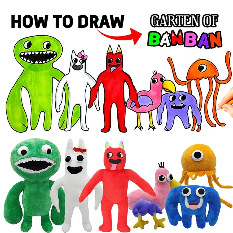 Hot Garten of Banban Plush Toys Horror Game Figure Doll Cartoon Stuffed Animal Banban Kindergarten Monster Plushie Gift for Kids
Hot Garten of Banban Plush Toys Horror Game Figure Doll Cartoon Stuffed Animal Banban Kindergarten Monster Plushie Gift for Kids