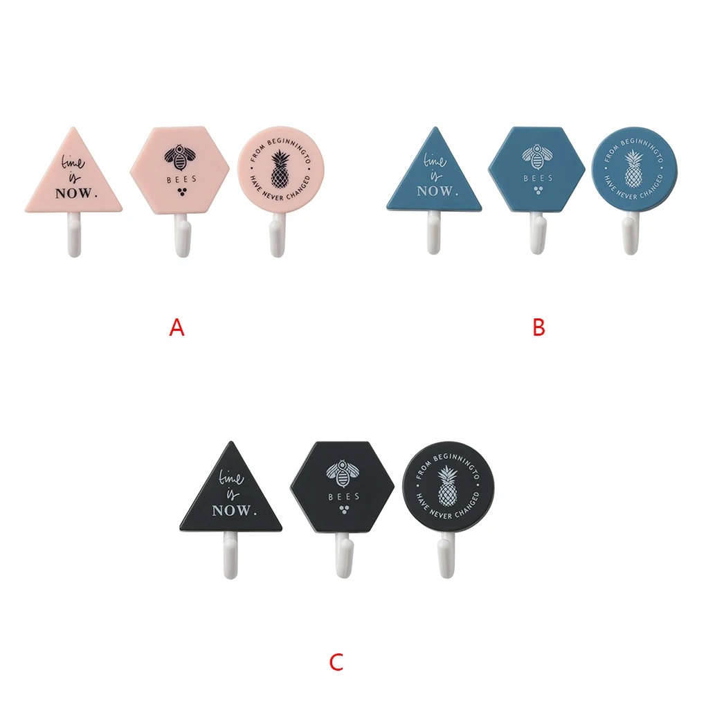 3pcs/set Clothes Wall Hook Geometric Door Towel Bathroom Hooks Kitchen Wall Hanger Key Holder
3pcs/set Clothes Wall Hook Geometric Door Towel Bathroom Hooks Kitchen Wall Hanger Key Holder