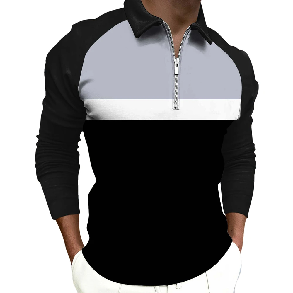 Shirt For Man Men Tops Long Sleeve Loose Mens Middle Age Plus Size Pullover Slim T-shirt Autumn Color Combination
Shirt For Man Men Tops Long Sleeve Loose Mens Middle Age Plus Size Pullover Slim T-shirt Autumn Color Combination