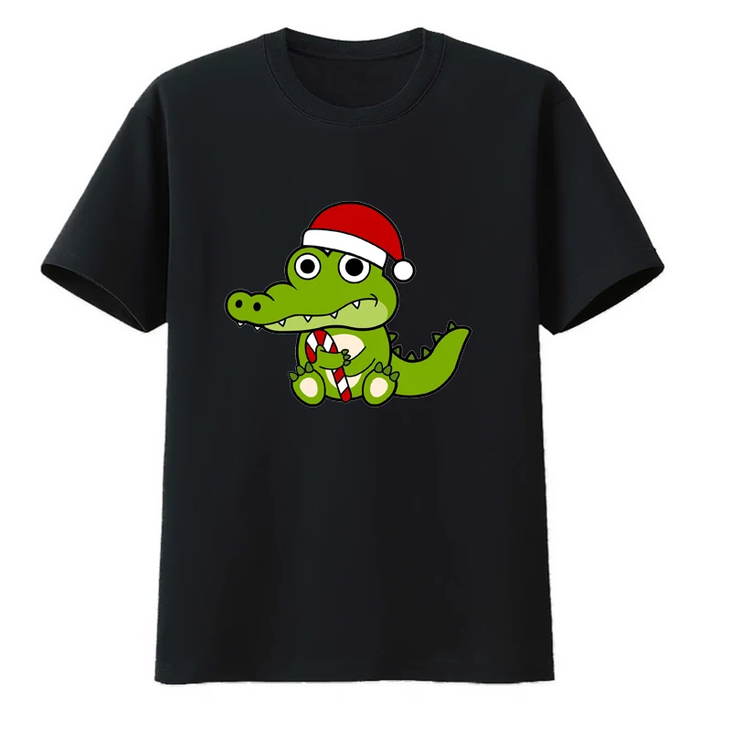 Cute Little Crocodile Cotton T-shirts Breathable Y2k Clothes Pattern Short-sleev Tshirt Printed T-shirt Top Camiseta Hombre Tops 
Cute Little Crocodile Cotton T-shirts Breathable Y2k Clothes Pattern Short-sleev Tshirt Printed T-shirt Top Camiseta Hombre Tops