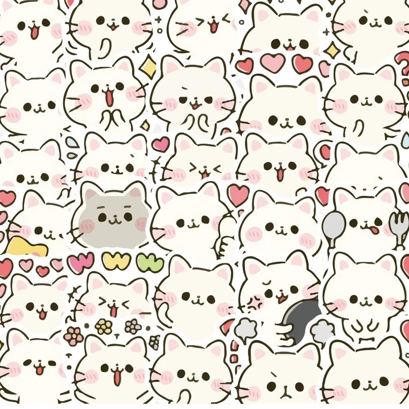 40 шт., виниловые наклейки «Кот»
40 шт., виниловые наклейки «Кот»