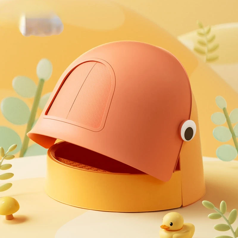 Cute Duck Cat Toilet Totally Enclosed Clamshell Style Extra Large Splash Proof And Odor Proof Cat Litter Box Pets Products
Cute Duck Cat Toilet Totally Enclosed Clamshell Style Extra Large Splash Proof And Odor Proof Cat Litter Box Pets Products