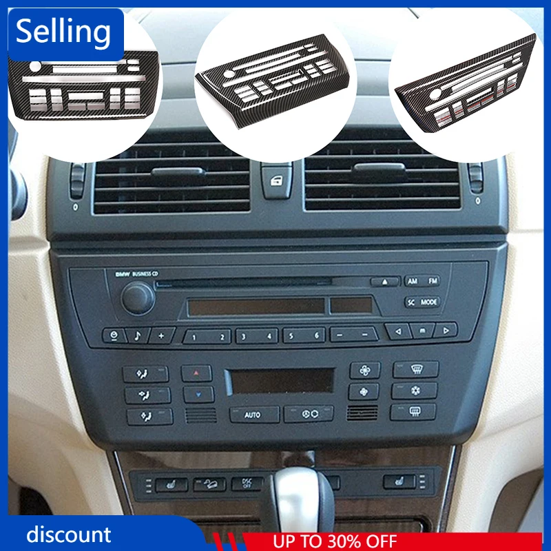 For BMW X3 E83 2006-2010 ABS Carbon Fiber Central Control Multimedia Panel Cover Car styling CD Panel Modification Accessories 
For BMW X3 E83 2006-2010 ABS Carbon Fiber Central Control Multimedia Panel Cover Car styling CD Panel Modification Accessories