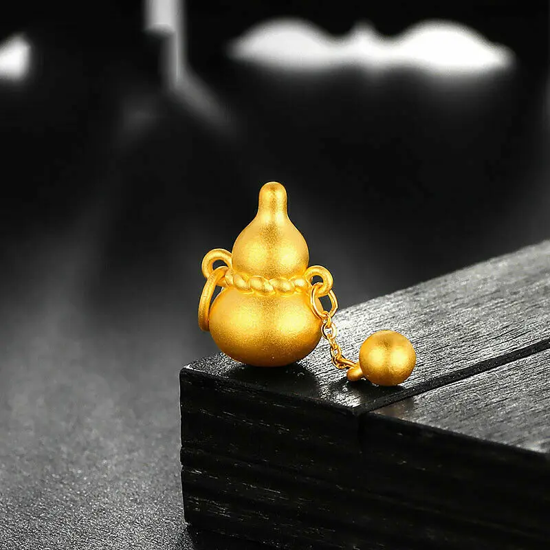 1PCS Real Pure 999 24K Yellow Gold Craved 3D Good Luck Bead Gourd Pendant 1-1.2g
1PCS Real Pure 999 24K Yellow Gold Craved 3D Good Luck Bead Gourd Pendant 1-1.2g