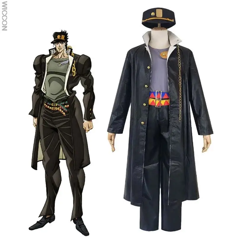 Костюмы для косплея Kujo Jotaro, костюм для косплея JoJo, необычное приключение, полный костюм, комплект со шляпой, японское аниме
Костюмы для косплея Kujo Jotaro, костюм для косплея JoJo, необычное приключение, полный костюм, комплект со шляпой, японское аниме