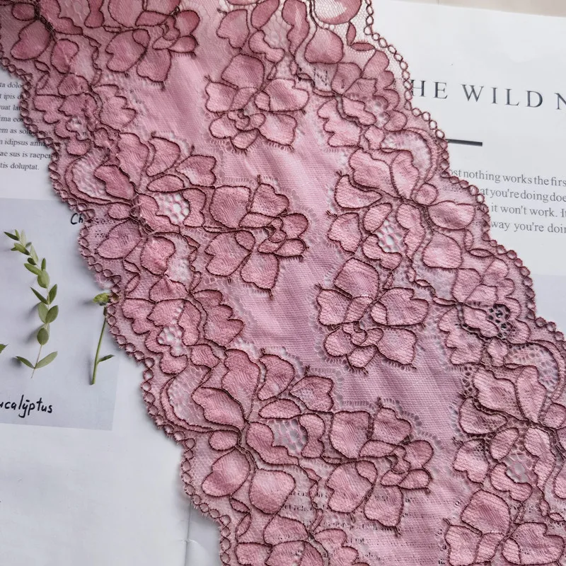 15Meters Pink Stretch Elastic Lace Trims for Lingerie Bra Dress Sewing Underwear Fabrics
15Meters Pink Stretch Elastic Lace Trims for Lingerie Bra Dress Sewing Underwear Fabrics