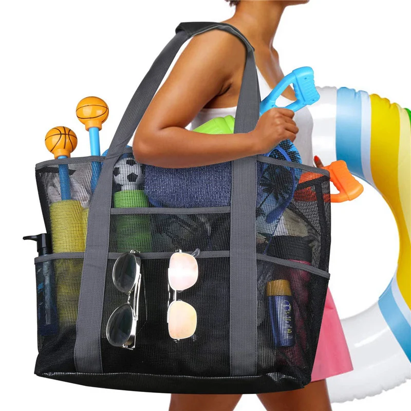 8 Pockets Summer Large Beach Bag For Towels Mesh Durable Travel Handbag Toys Organizer Waterproof Underwear Swimming Storage Bag
8 Pockets Summer Large Beach Bag For Towels Mesh Durable Travel Handbag Toys Organizer Waterproof Underwear Swimming Storage Bag
