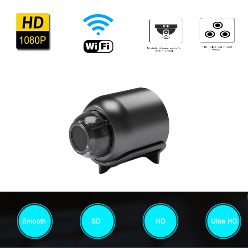 HD 1080P Wifi Wireless Micro IP Camera Wide Angle Cam Home Security Monitering Night Vision Motion Detection Camcorder
HD 1080P Wifi Wireless Micro IP Camera Wide Angle Cam Home Security Monitering Night Vision Motion Detection Camcorder