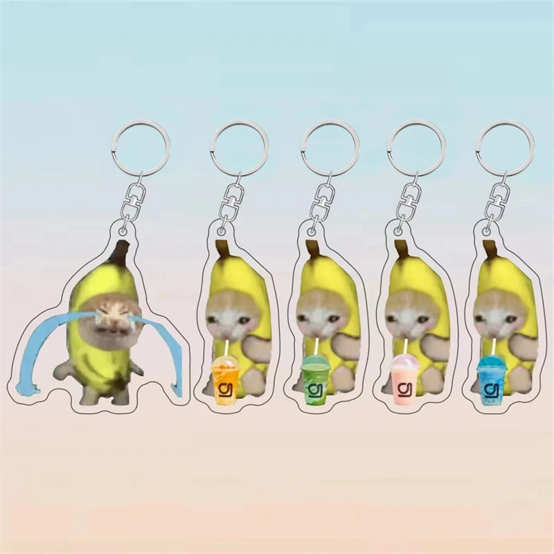 2023 Happy Banana Cat Pendant Keychain Funny Resin Lanyard Small Link Chain Maxwell Cat Keychain Student Gift Bag Accessories
2023 Happy Banana Cat Pendant Keychain Funny Resin Lanyard Small Link Chain Maxwell Cat Keychain Student Gift Bag Accessories