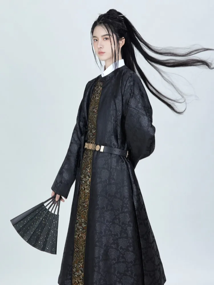 

2023 Spring Summer Style Ming Dynasty Hanfu Chinese Traditional Hanfu Men Women Ancient Costume Mid-length Flying Fish Clothes