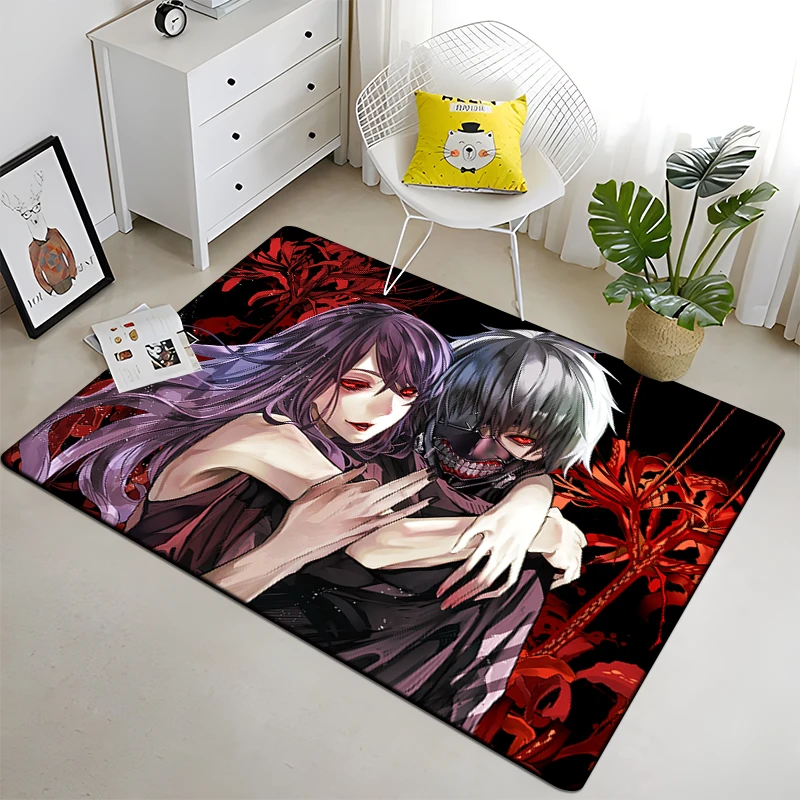 

Tokyo Ghoul custom carpet Animation home decor Game mat camping mat living room doormat anime rug washroom floor mat Picnic mat