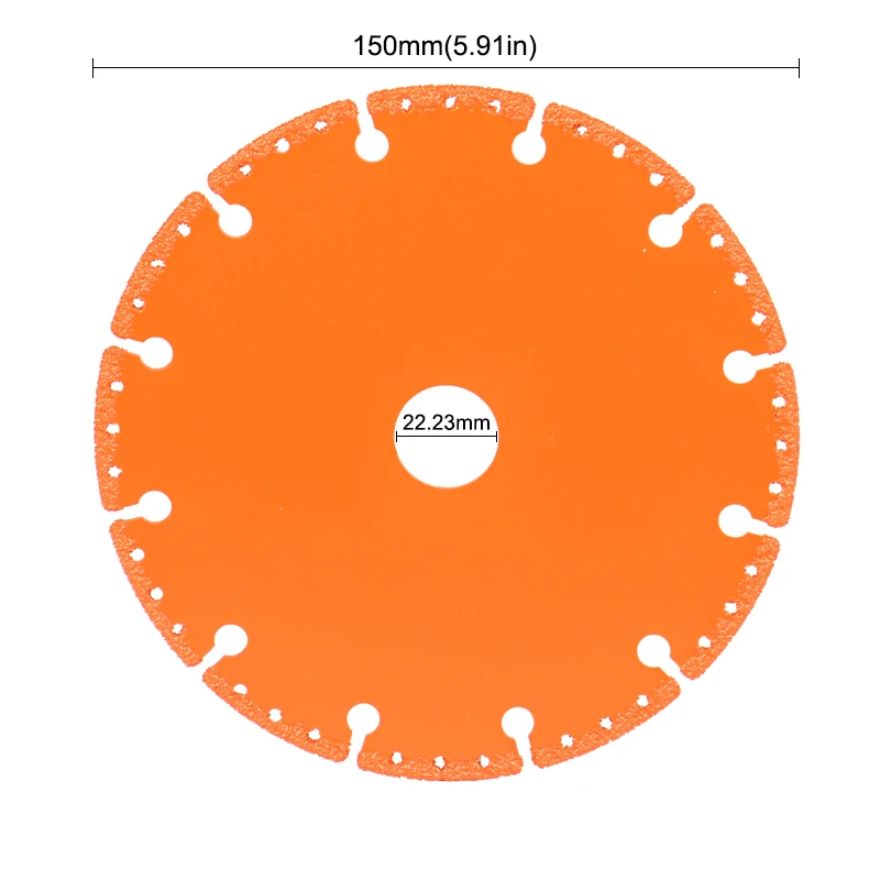 100/115/125/150mm Vacuum Brazed Diamond Saw Blades Multi-Purpose Demolition Cutting Disc For Steel Metal Stone Cast Iron Rebar
100/115/125/150mm Vacuum Brazed Diamond Saw Blades Multi-Purpose Demolition Cutting Disc For Steel Metal Stone Cast Iron Rebar