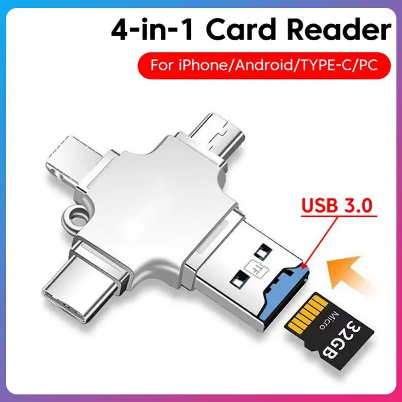 Mobile Treasure Functional Adapter Mini And Compact Four In One Multifunctional Otg Adapter Model Usb3.0 To Tfapple Card Reader
Mobile Treasure Functional Adapter Mini And Compact Four In One Multifunctional Otg Adapter Model Usb3.0 To Tfapple Card Reader