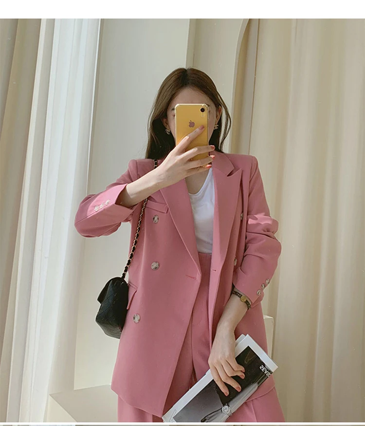 Korean Version Pink Elegant Casual Women's Suit Women's Blazer Casual Pants New Plus Size
Korean Version Pink Elegant Casual Women's Suit Women's Blazer Casual Pants New Plus Size